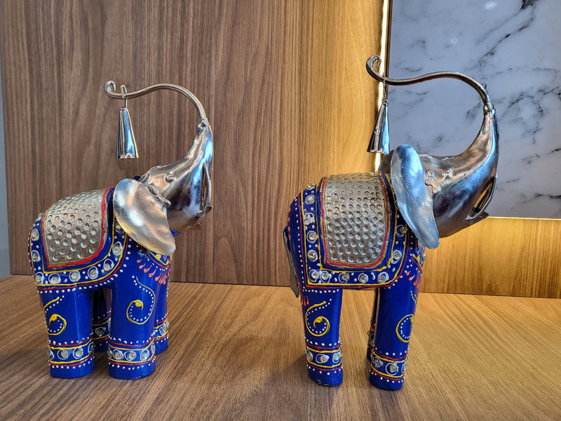 Wooden Elephant with Bells