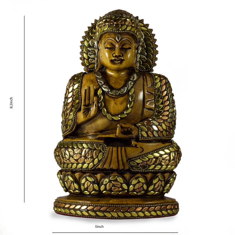 Meditating Buddha (Golden)