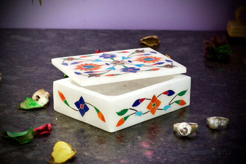 Marble Jewellery Box (Rectangle)