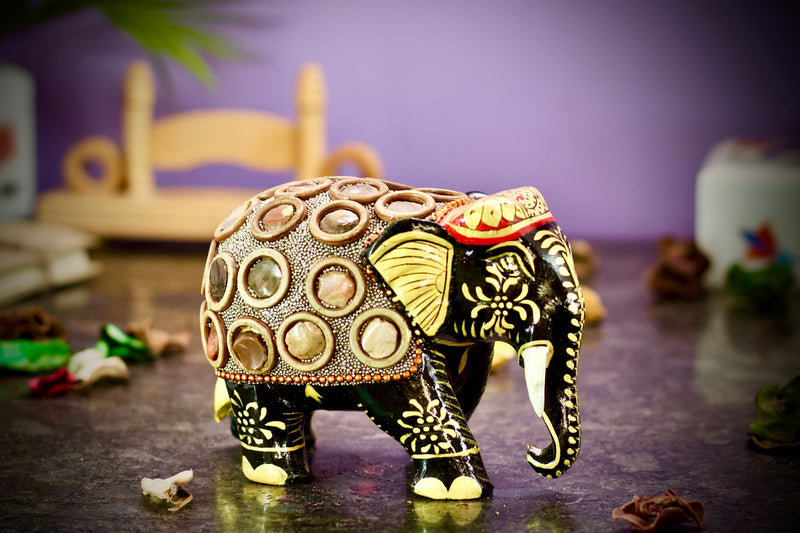 Elephant - crafted on wood