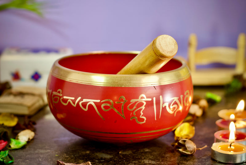 Singing Bowl Red