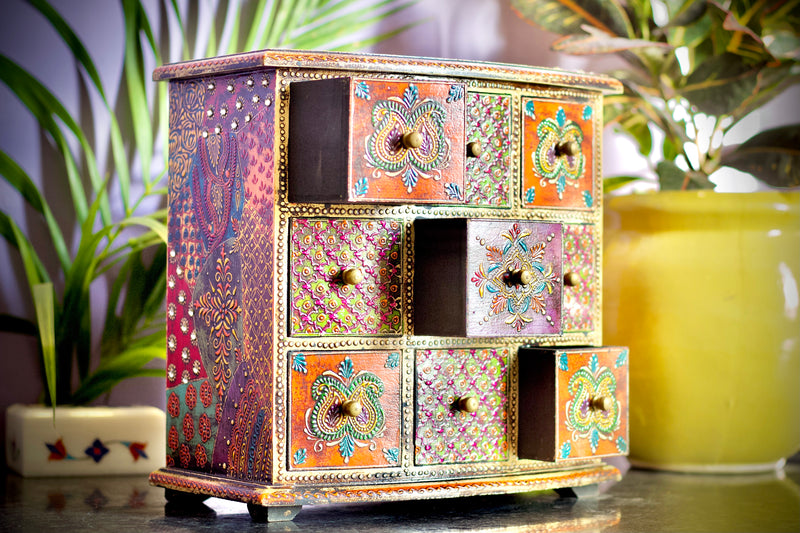 Rajwada style wooden Jewellery Box