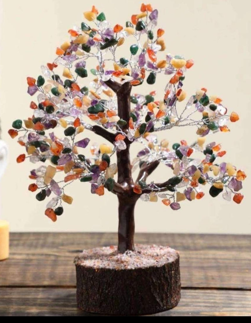 Chrystal gemstone wishing tree