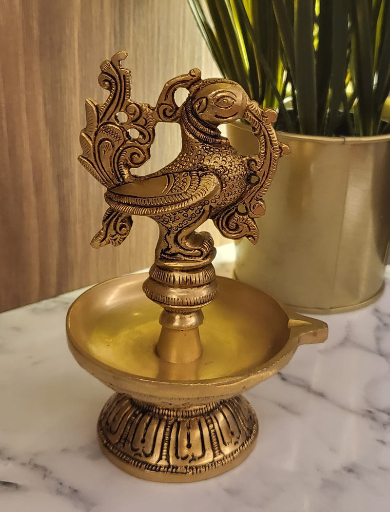 Peacock (Annam bird) Fountain Diya