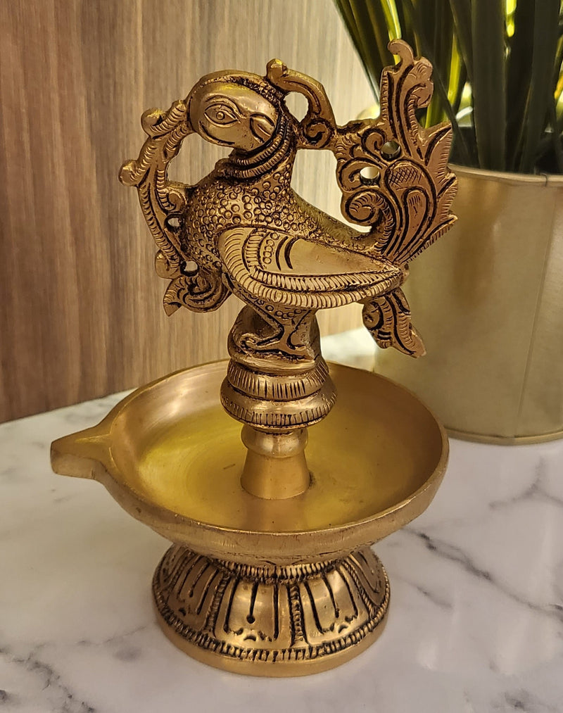 Peacock (Annam bird) Fountain Diya