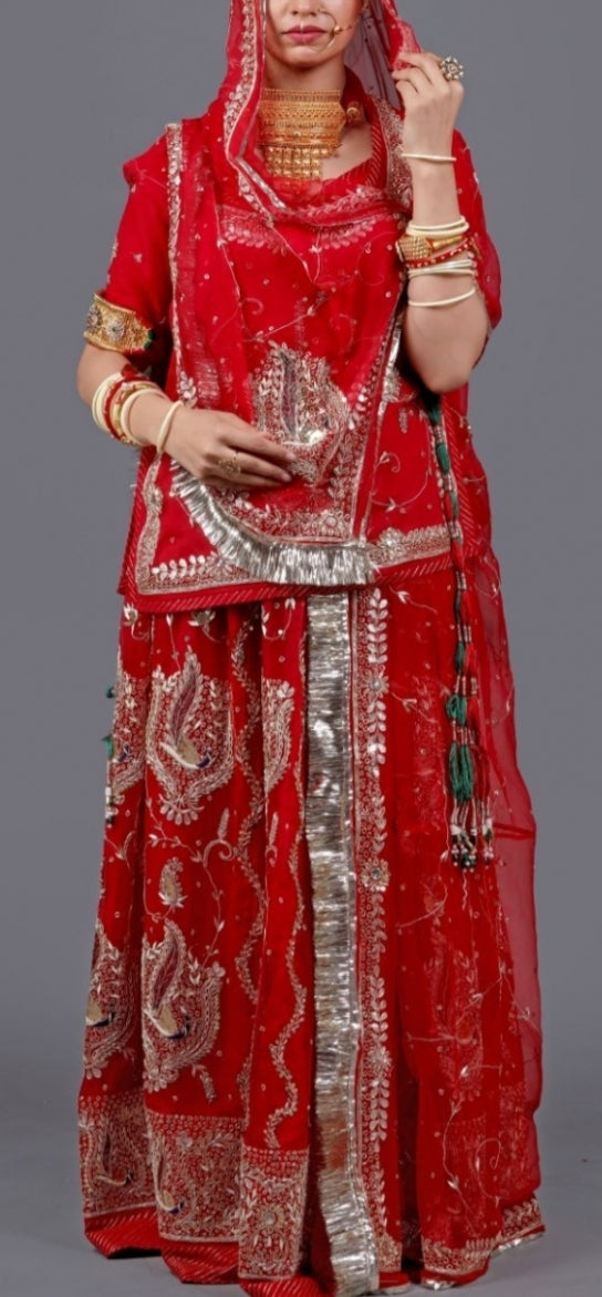 Rajasthani poshak - satin silk