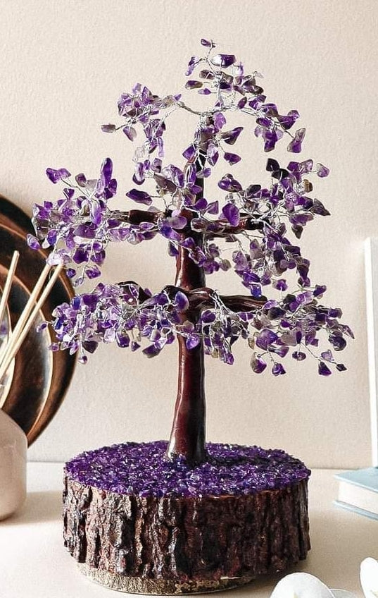 Chrystal gemstone wishing tree